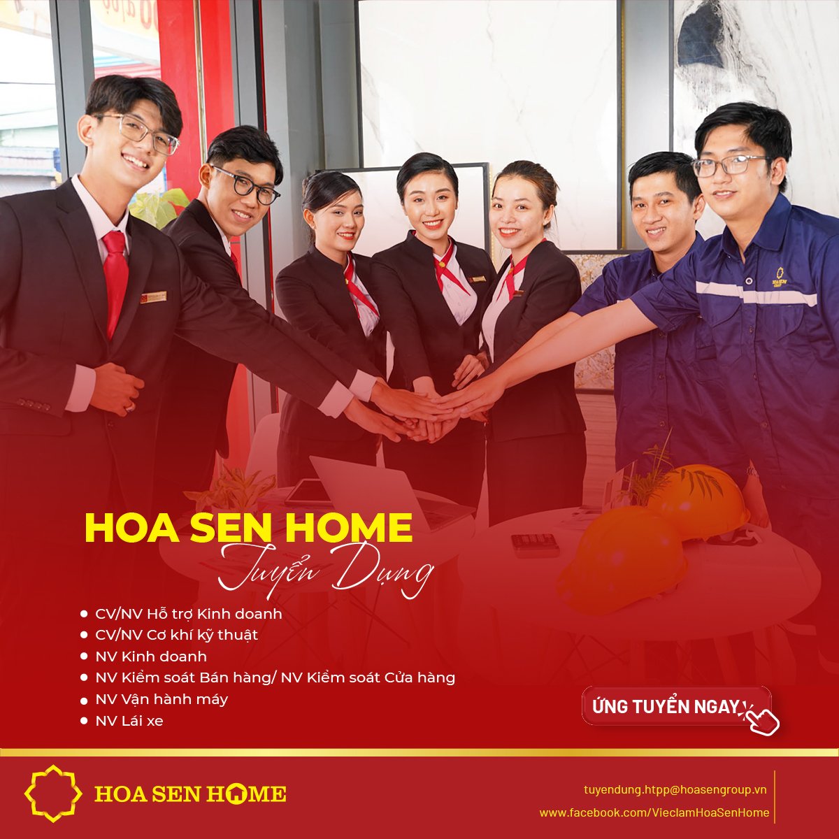 Dịch vụ tuyển dụng Tôn Hoa Sen cần LĐPT & NV thị trường làm Bình Dương