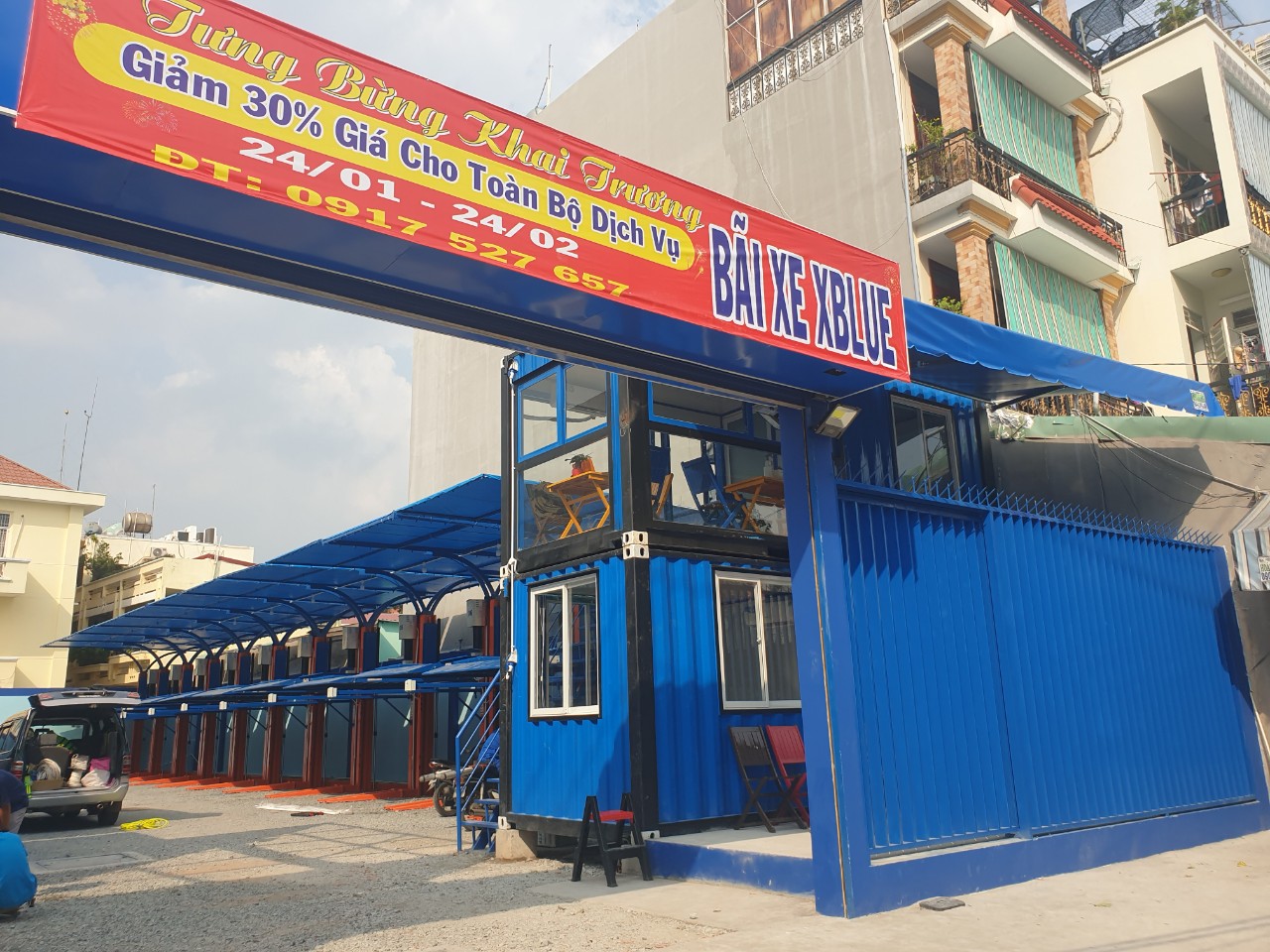 Tuyển NV trông coi bãi giữ xe & rửa xe Bình Tân