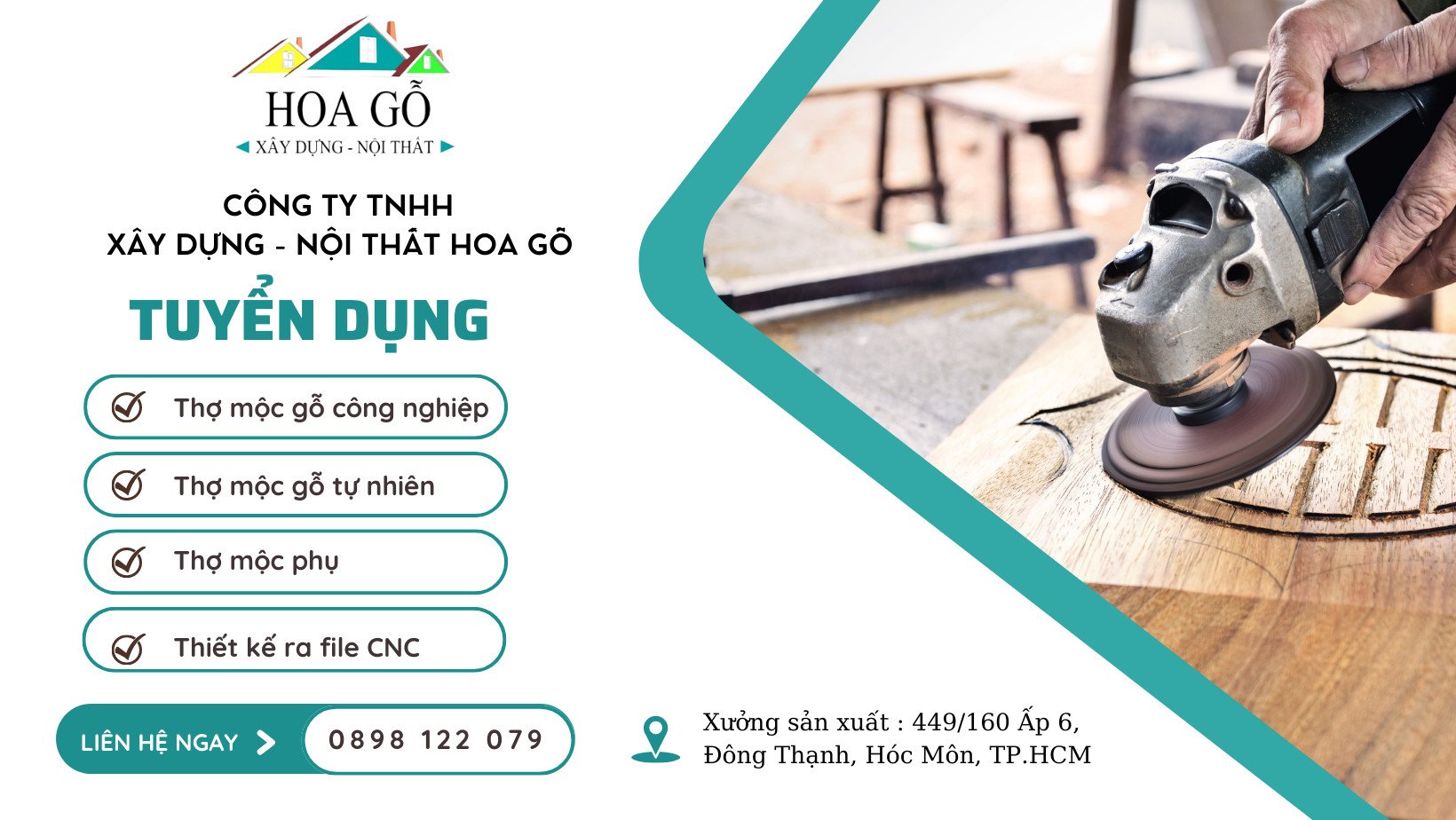 Cty nội thất Hoa Gỗ tuyển Thực Tập Sinh Marketing - Seo làm Hóc Môn