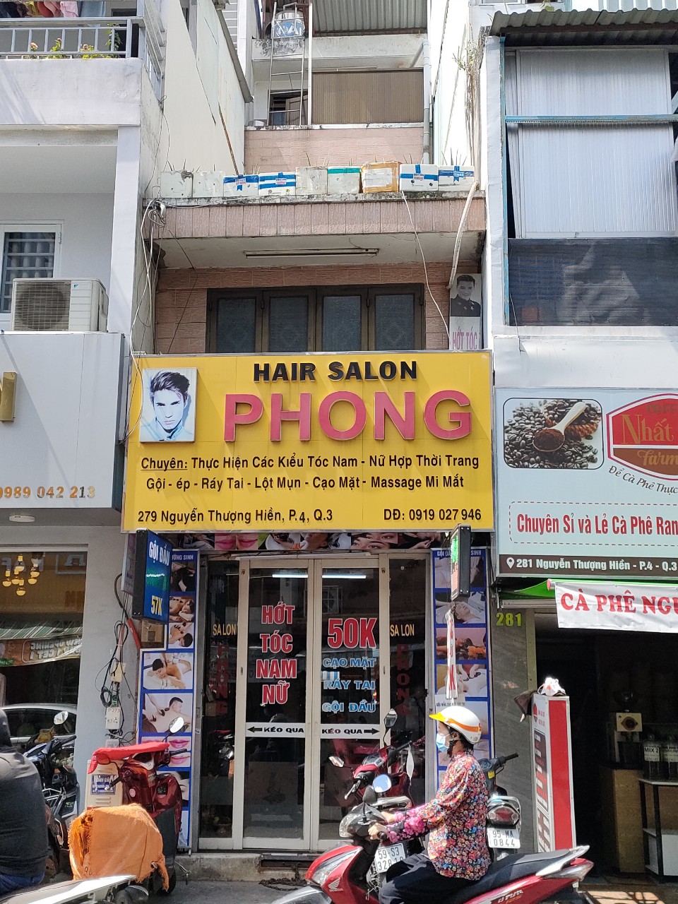 HAIR SALON PHONG Q3 cần tuyển NV nam nữ cạo mặt ráy tai gội đầu